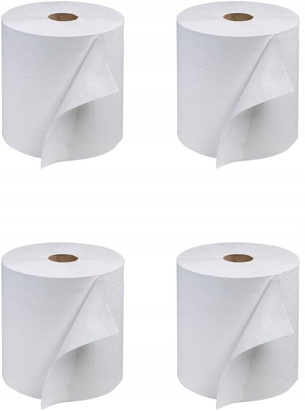 Papírový ručník Jumbo bílý 4ks X 200 metrů 1000 Listů Silný Nepráší