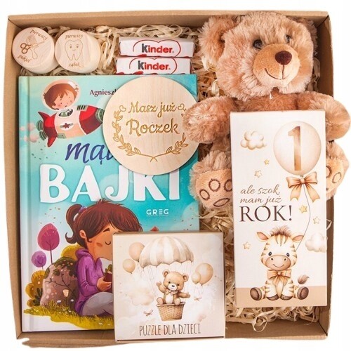 Chytrý Dárek Set na Ráček Plyšová Hračka, puzzle, pohádky a sladkosti