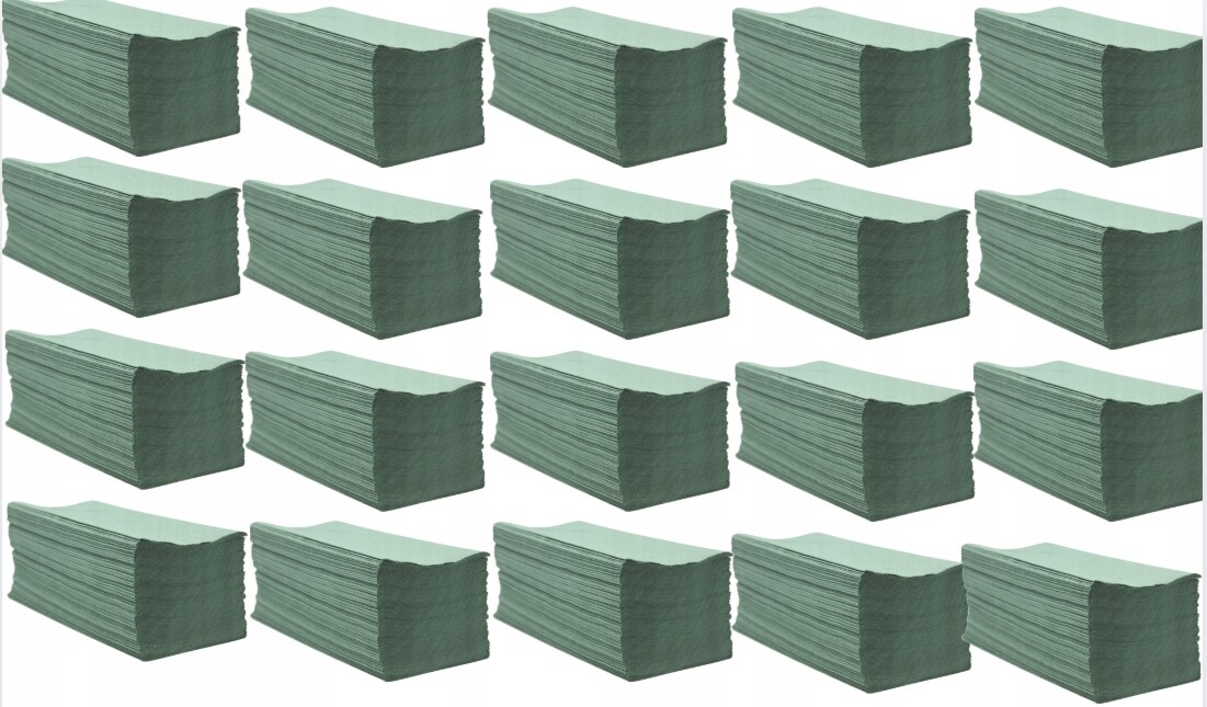 Papírové ručníky zz skládací Papírové ručníky zelené zz Ručníky zz