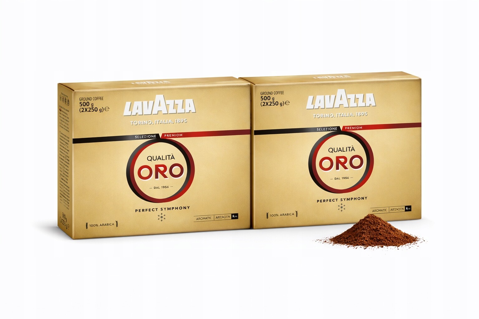 Mletá káva Lavazza Qualità Oro 2x250 g Dvojbalení 100% Arabica 500 g