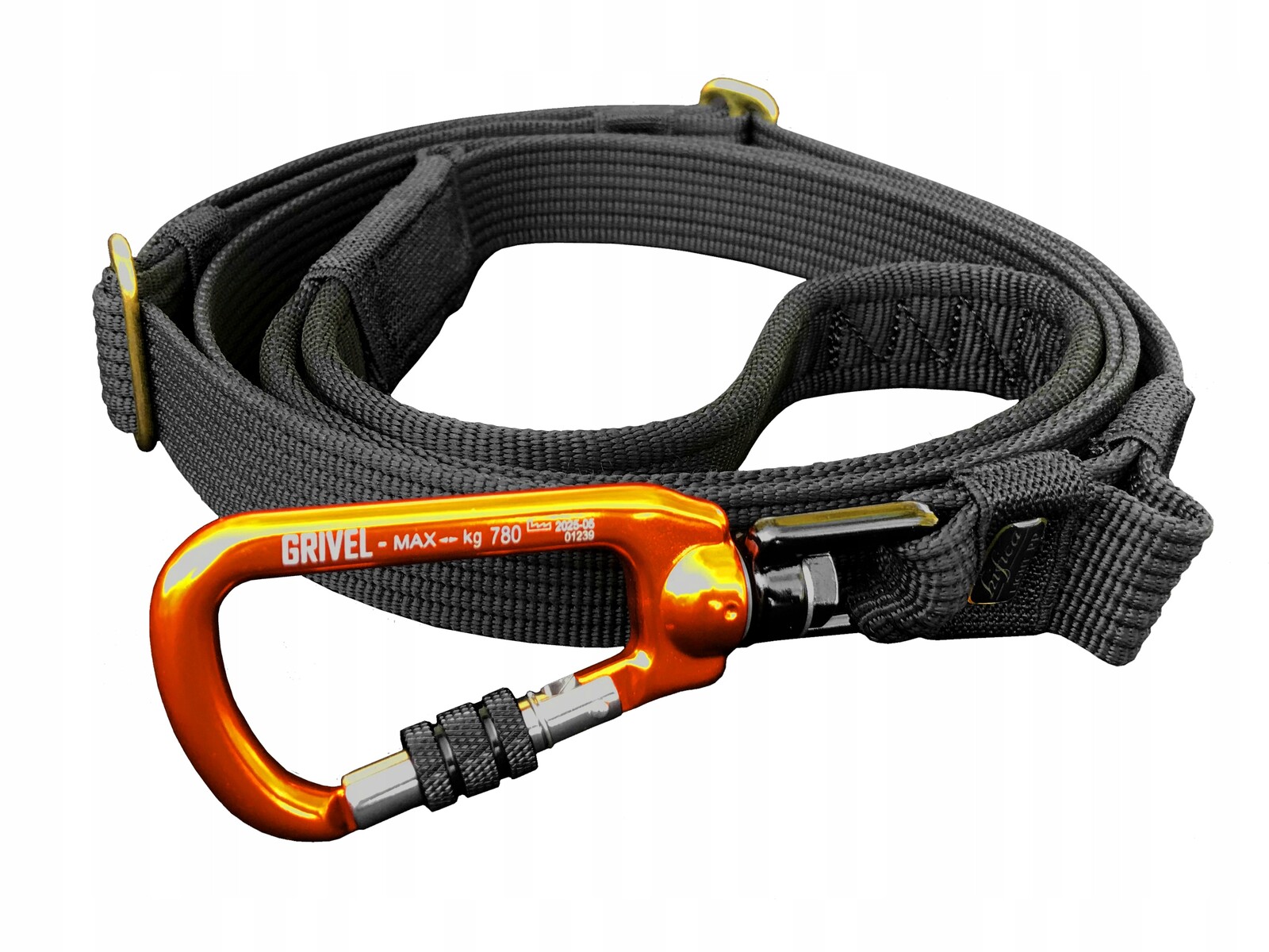 Vodítko pro psa Hifica do 5 m s pojistkou a karabinou Grivel Rotor 780 kg