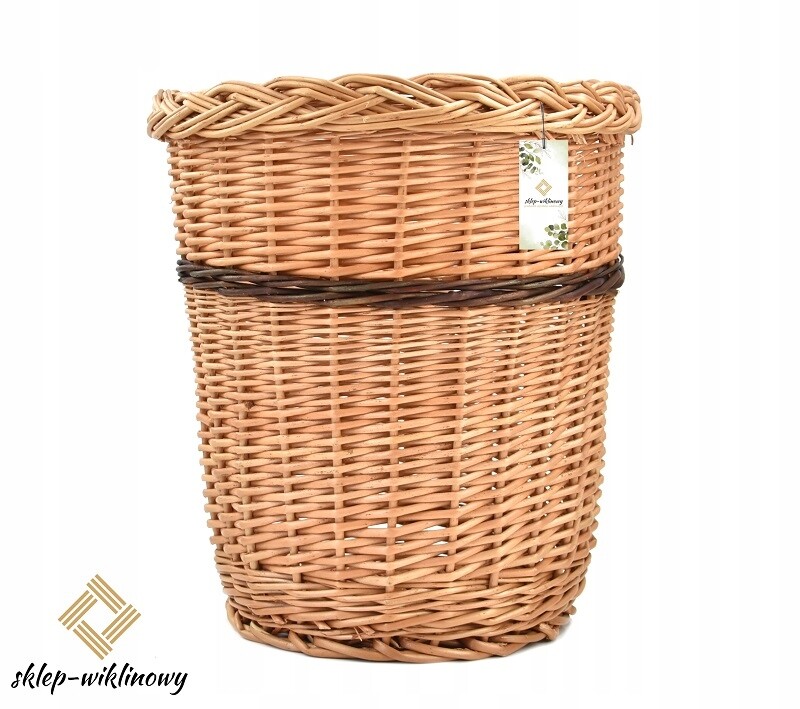 Proutěný koš na odpadky Popelnice Fi 31 cm Eko