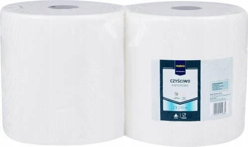 Čisticí Utěrka papírový makro produkt 2x235 m 100% celulóza 2-vrstvová