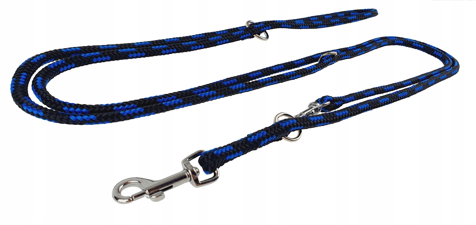 Champion Vodítko pro psa Šňůra Nastavitelná 5 m/0,6 cm Černá Modrá
