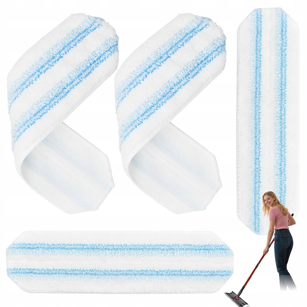 4 Ks Návleků Pro Plochý Mop Vileda H2PRO A O-cedar H2PRO Mikrovlákno