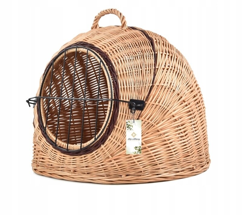 Přepravka pro kočky Psa králíka Proutěná budka Pelíšek 49 cm