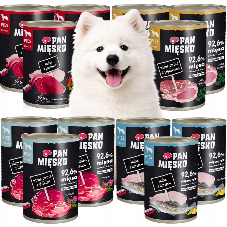 Pan Mięsko krmivo pro psy mix 400 g x 12 kusů