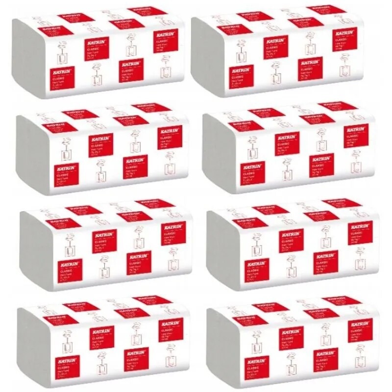 Katrin Papírový ručník Zig Zag 2-vrstvý, 35298, 8ks, 1600 listů