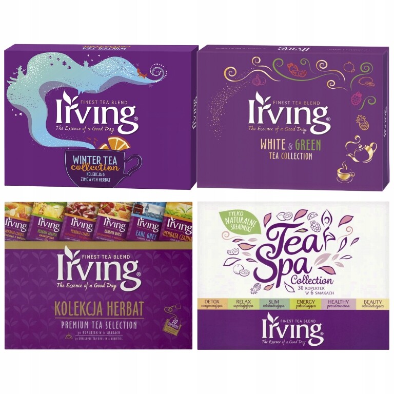 Irving Set 4xKOLEKCE čajů 120 (4x30) obálek