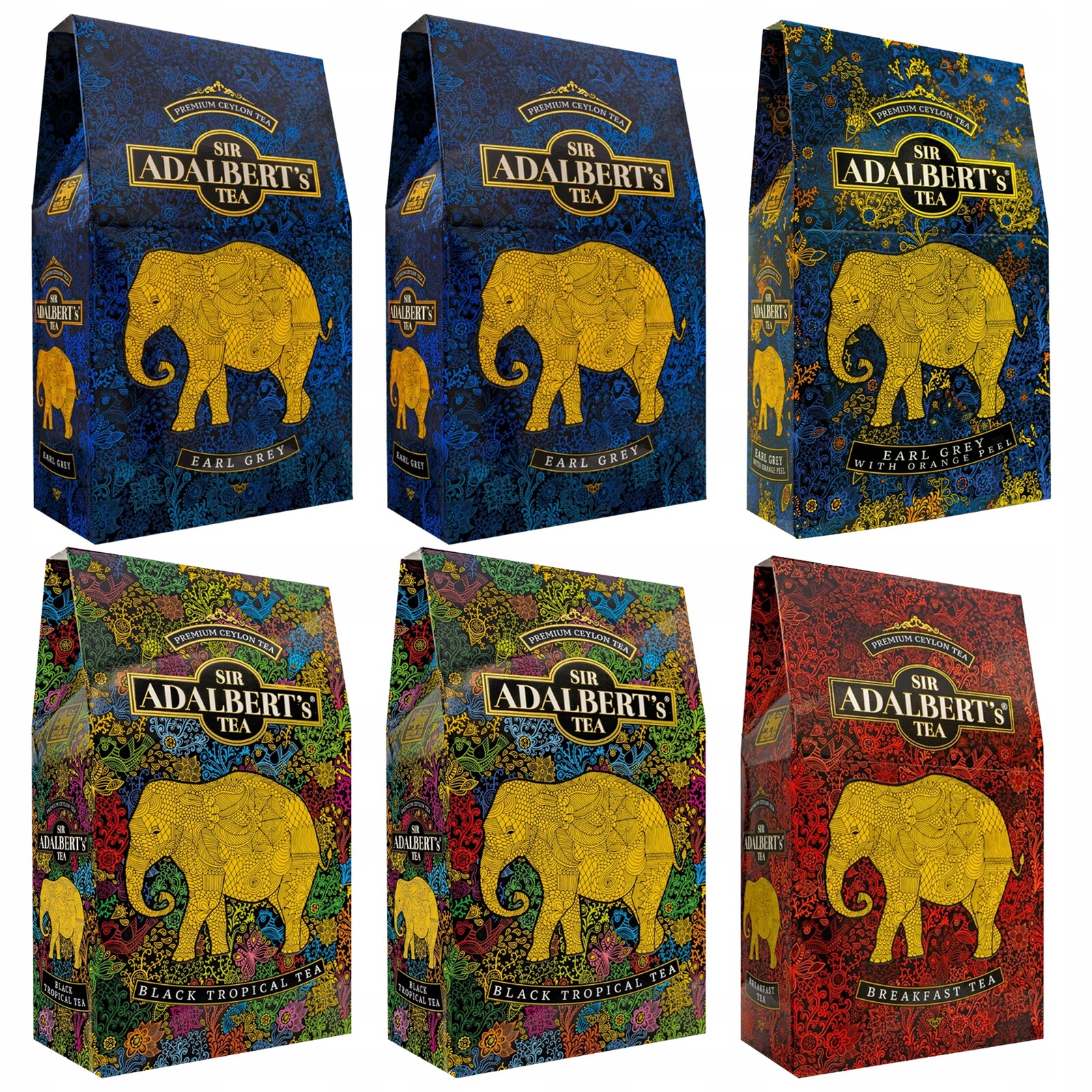 Dárková sada 6 listových čajů Adalbert – 4 příchutě čaj