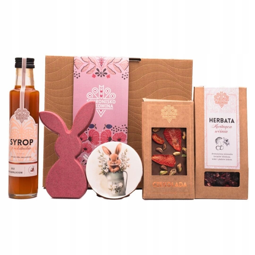 Box dárek Velikonoce Schronisko Bukowina králíček velikonoční čokoláda