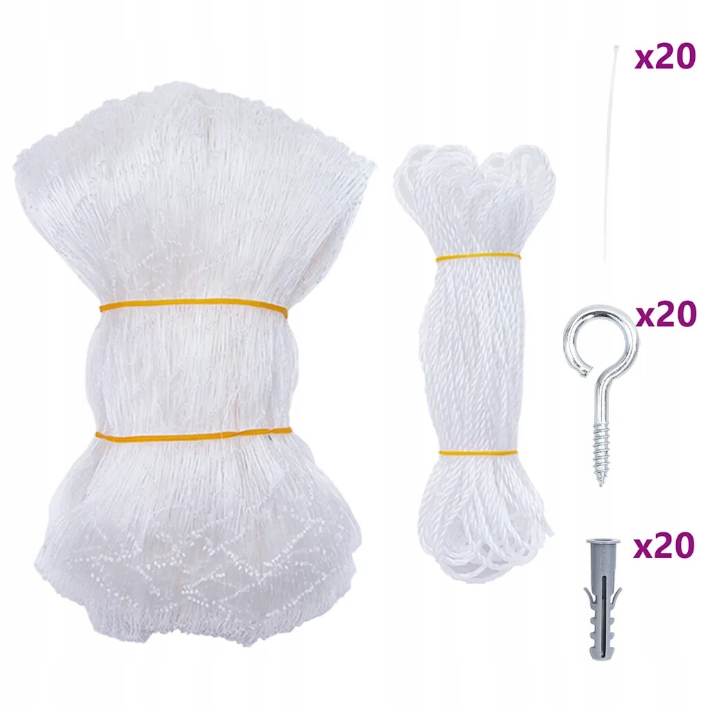 Síť pro kočky průhledná 6 x 3 m Nylon