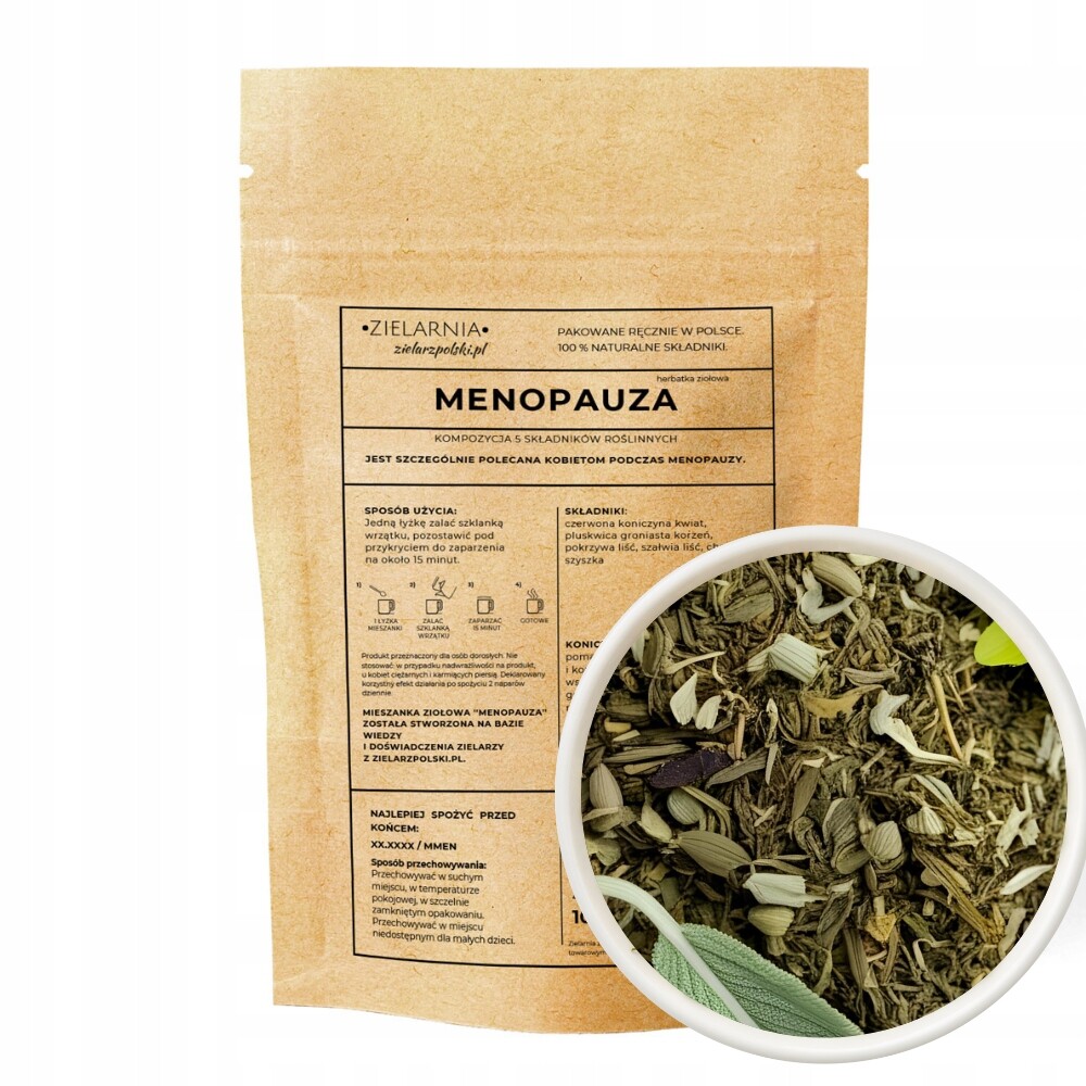 Menopauza – bylinný čaj 100 g Zielarzpolski.pl
