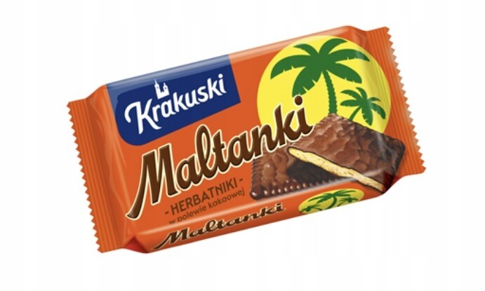 Krakuski Maltanky Sušenky v kakaové polevě 56 x 80 g