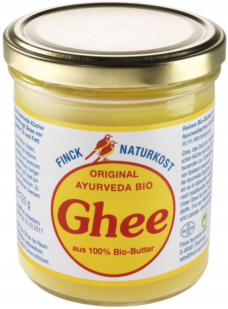 Klarované Máslo Ghee Bio 220 g – Finck Ayurveda