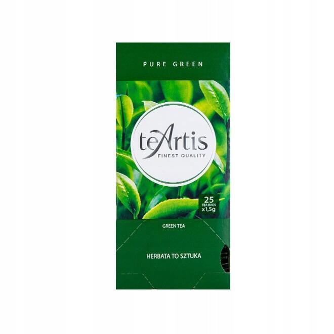 Čaj Teartis pure green 25x1,5 g