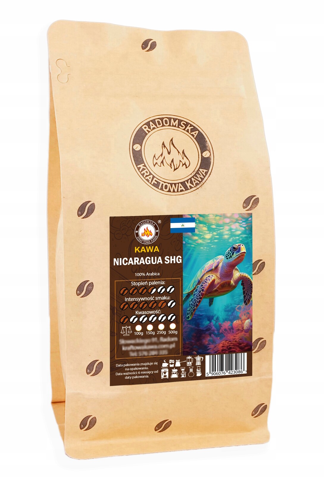 Mletá káva Nicaragua Shg Ep Olomega 500g