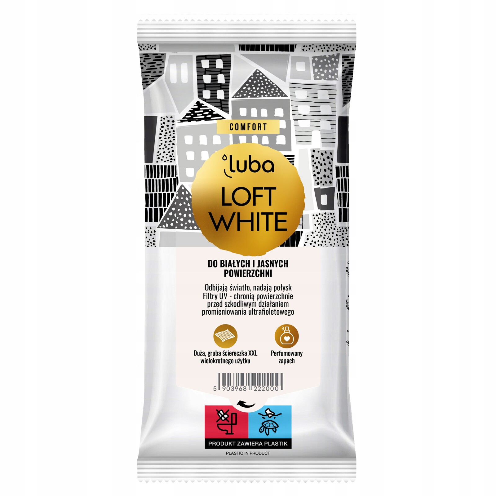 Luba Čistící utěrky Loft White pro Bílé a Světlé povrchy '30