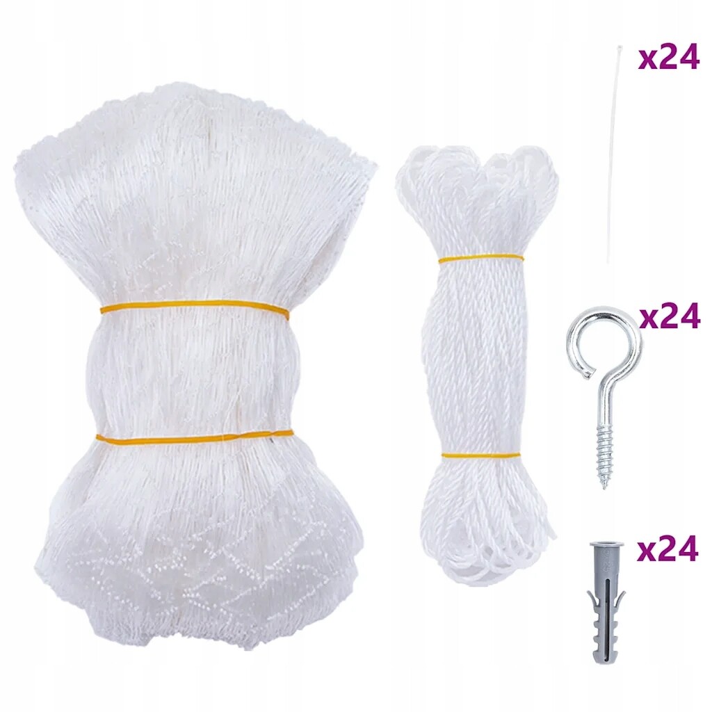 Síť pro kočky průhledná 12 x 3 m Nylon