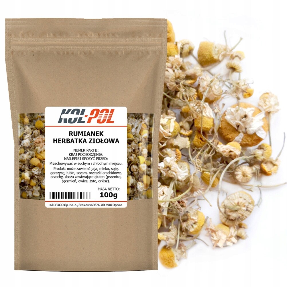 Heřmánek Čaj Čaj 100 g Heřmánkový košíček přírodní květ Kol-Pol