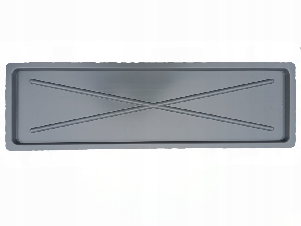 Stojan na odkapávač nádobí 75x25 cm stříbrný