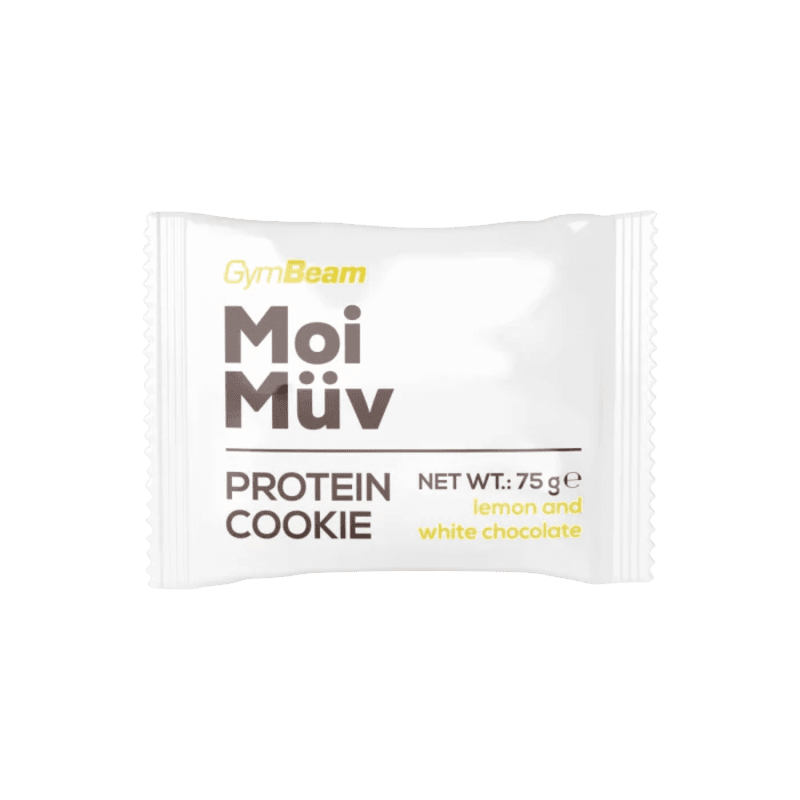 GYMBEAM MoiMüv Protein Cookie - citron a bílá čokoláda 75 g