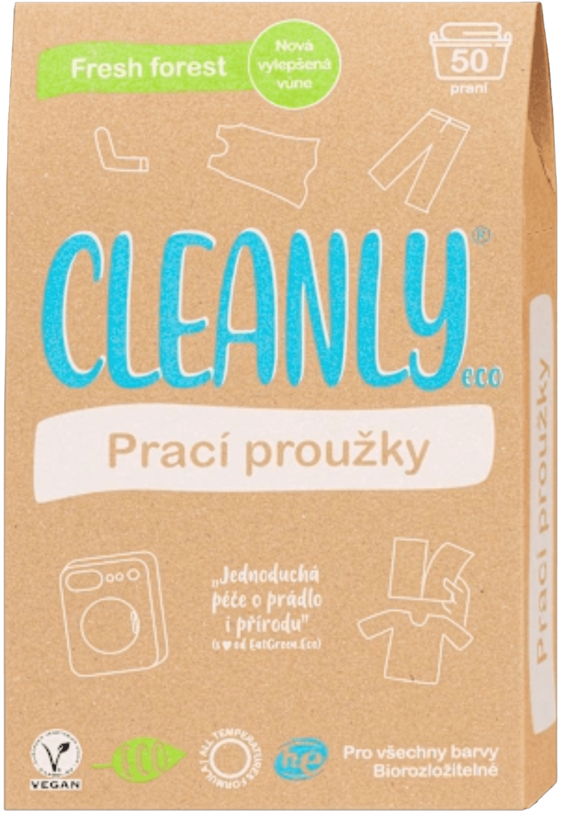 CLEANLY ECO Prací proužky - Fresh Forest 50 praní