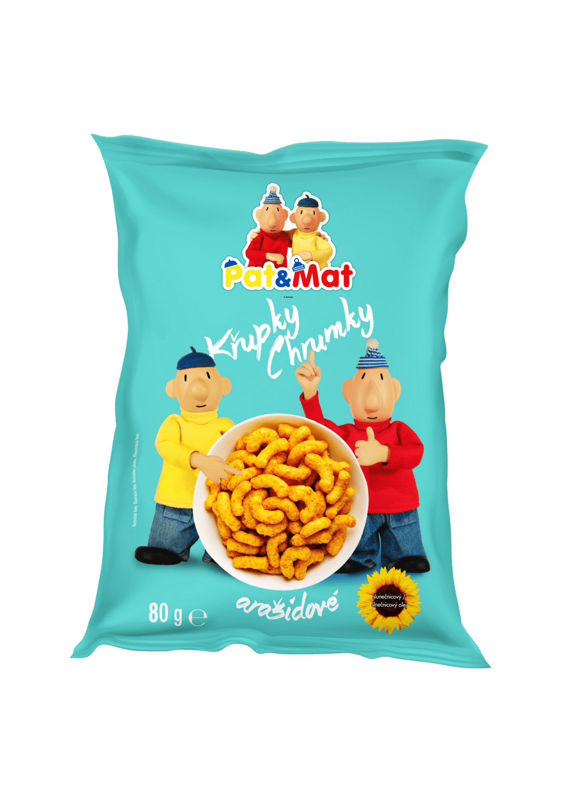 GUSTO Pat a Mat Arašídové křupky 80 g