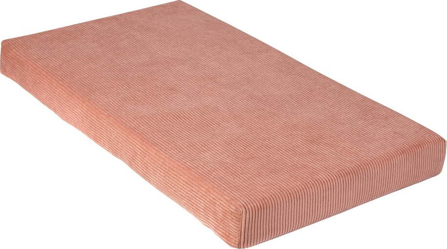 Světle růžové manšestrové pěnové hřiště 75x41x7 cm Bloque Montessori – Little Nice Things