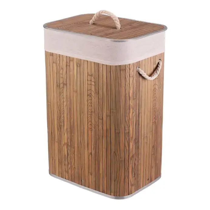 Autronic Koš prádelní DB2001 GREY-DK - bambusový