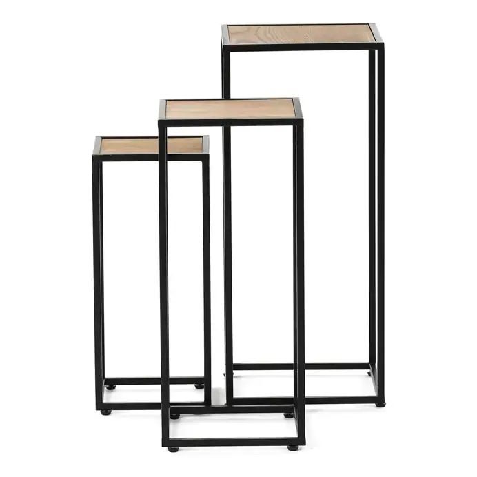 Autronic Sada stojanů 3 ks FA23-022 jasan/černá