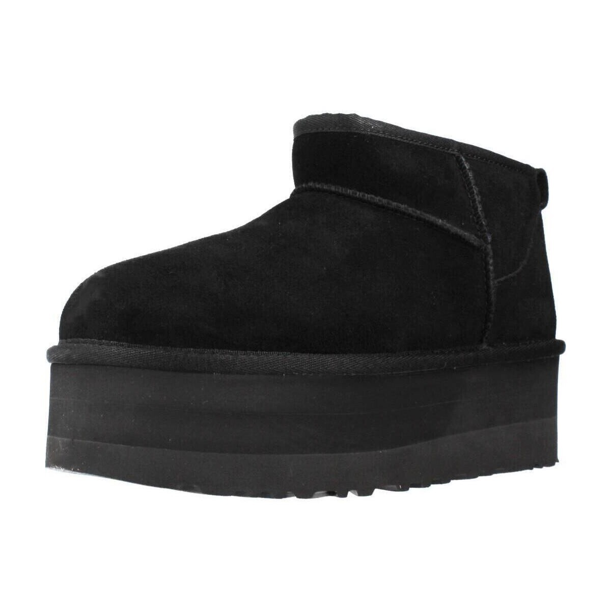 UGG  Botines Mujer Modèle Classic Ultra Mini Platf  Černá