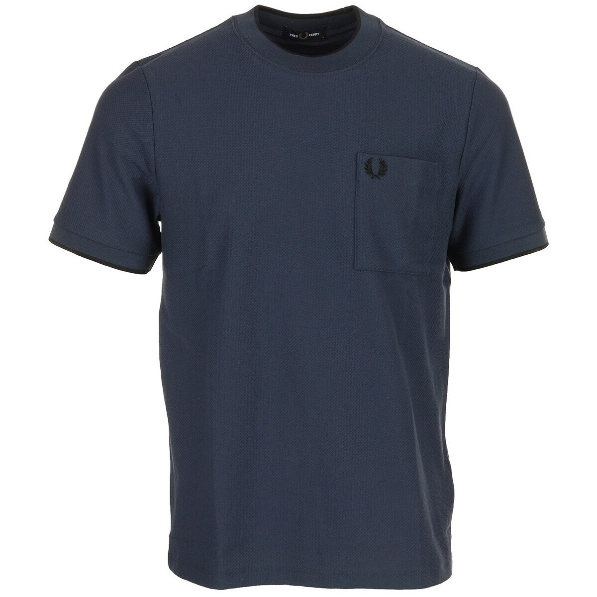 Fred Perry  Pocket Detail Pique T-Shirt  Modrá