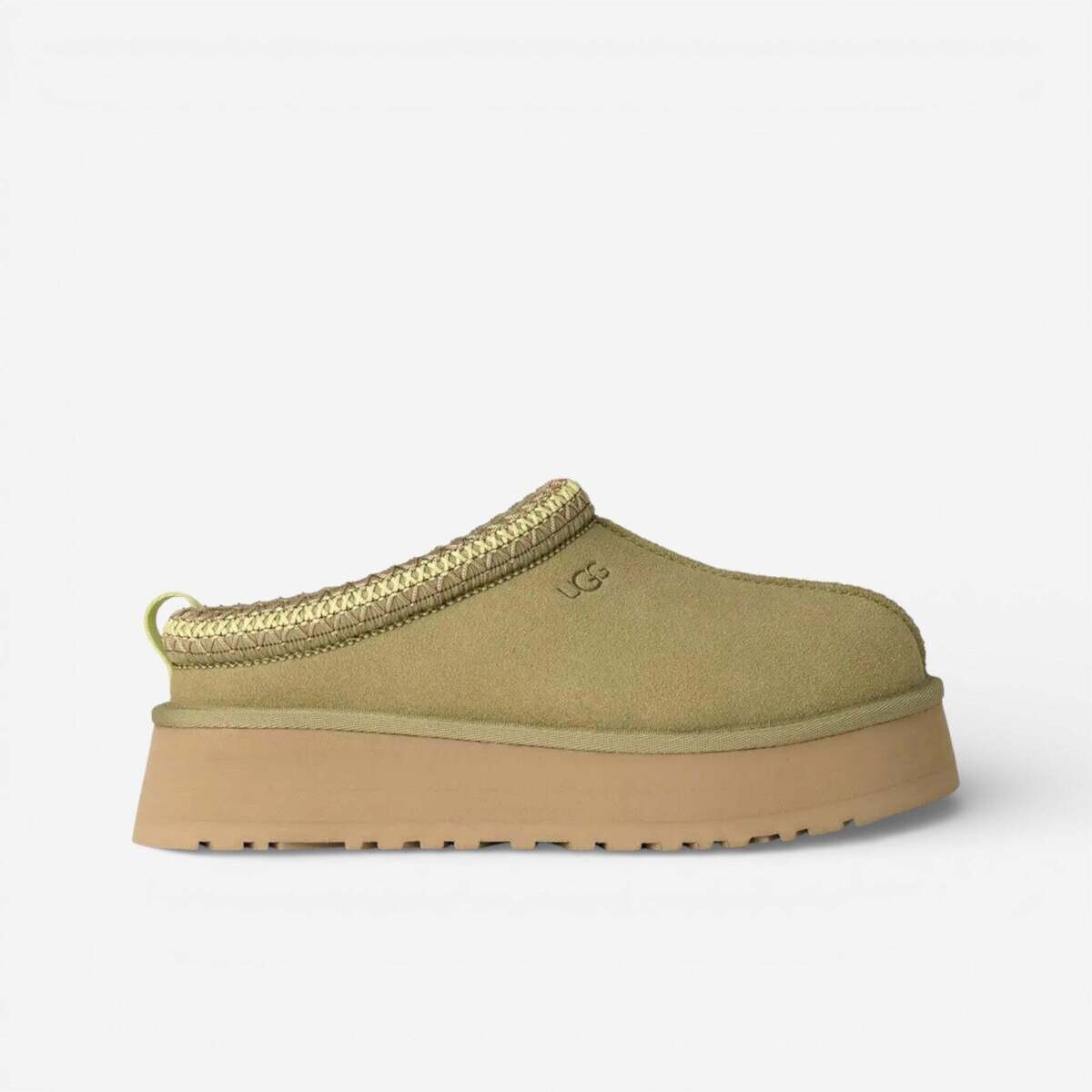 UGG  Tazz II Slipper Muted Brass (Women's)  Bílá