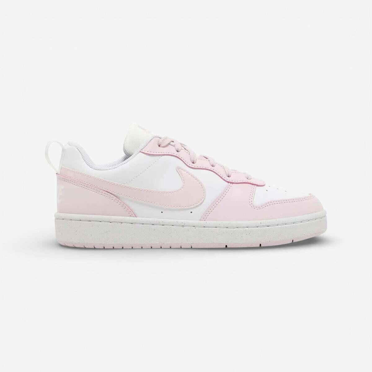 Nike  Court Borough Low 2 SE White Pink Foam (GS)  Růžová