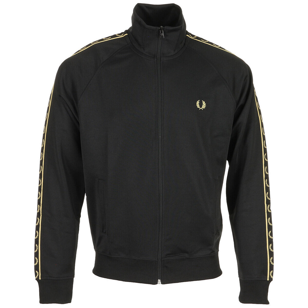 Fred Perry  Contrast Tape Track Jacket  Černá