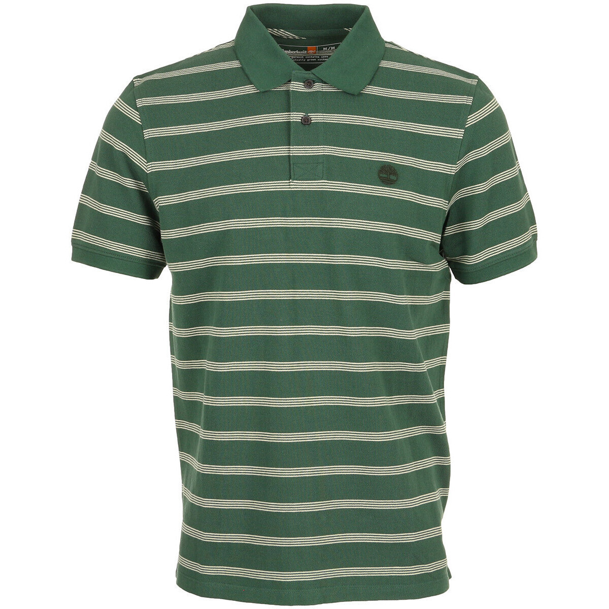 Timberland  4 Rows Stripes Short Sl Mdgr  Zelená