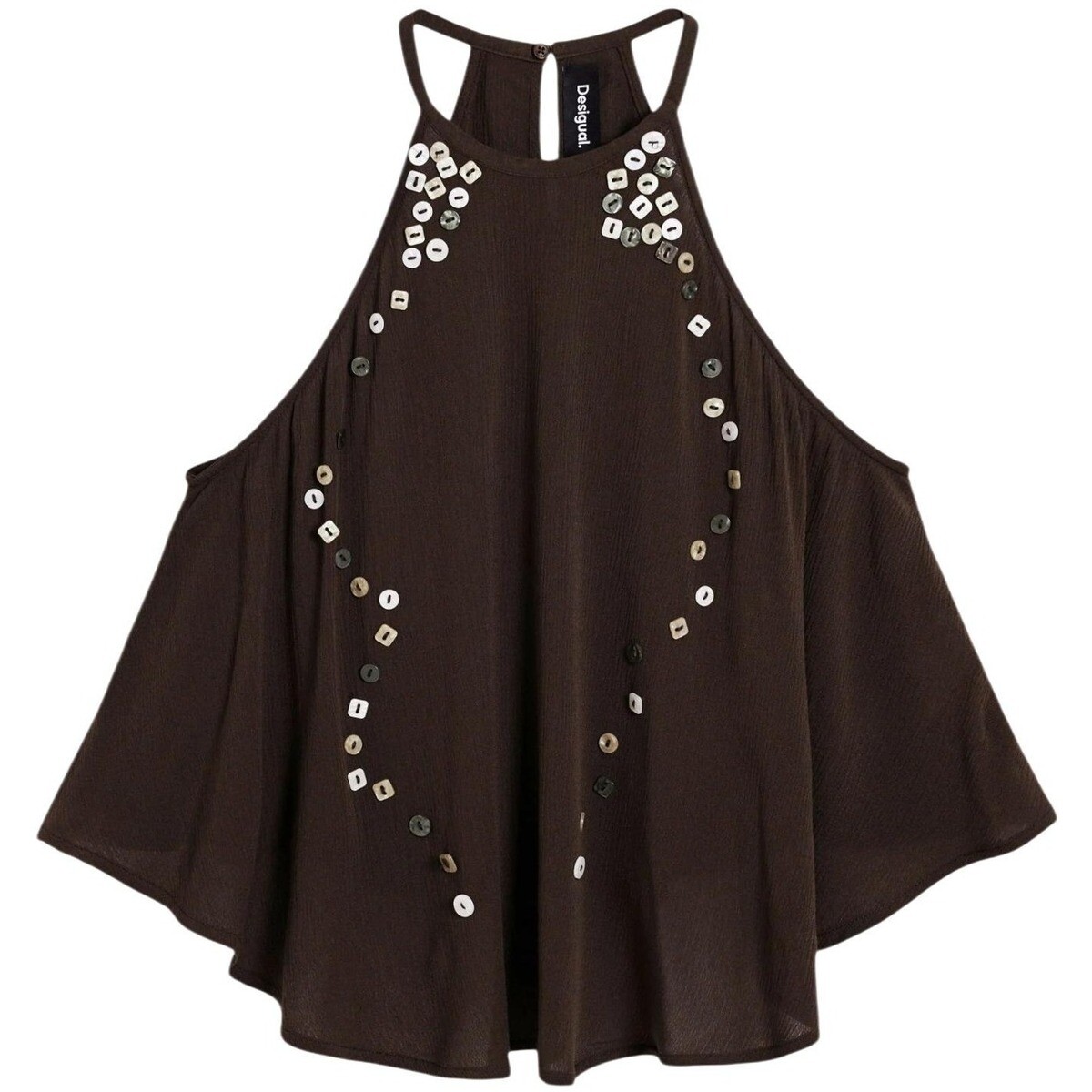 Desigual  BLUS_BOTT 26SWBW11  Hnědá