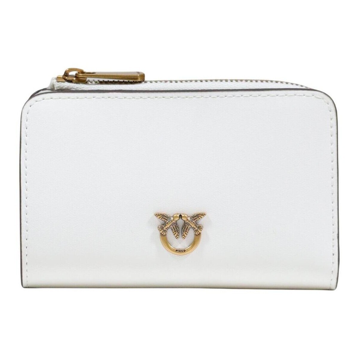 Pinko  MINI WALLET VITELLO SETA 106206 A0F1  Bílá