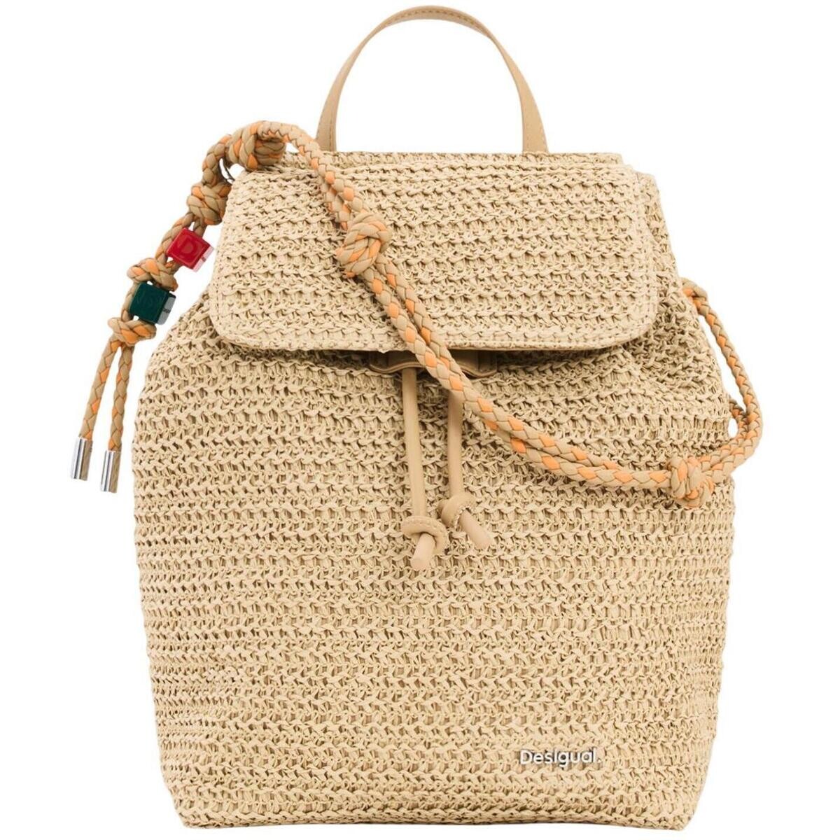 Desigual  BACK_HALF LOGO RAFFIA L 26SAKO01  Béžová