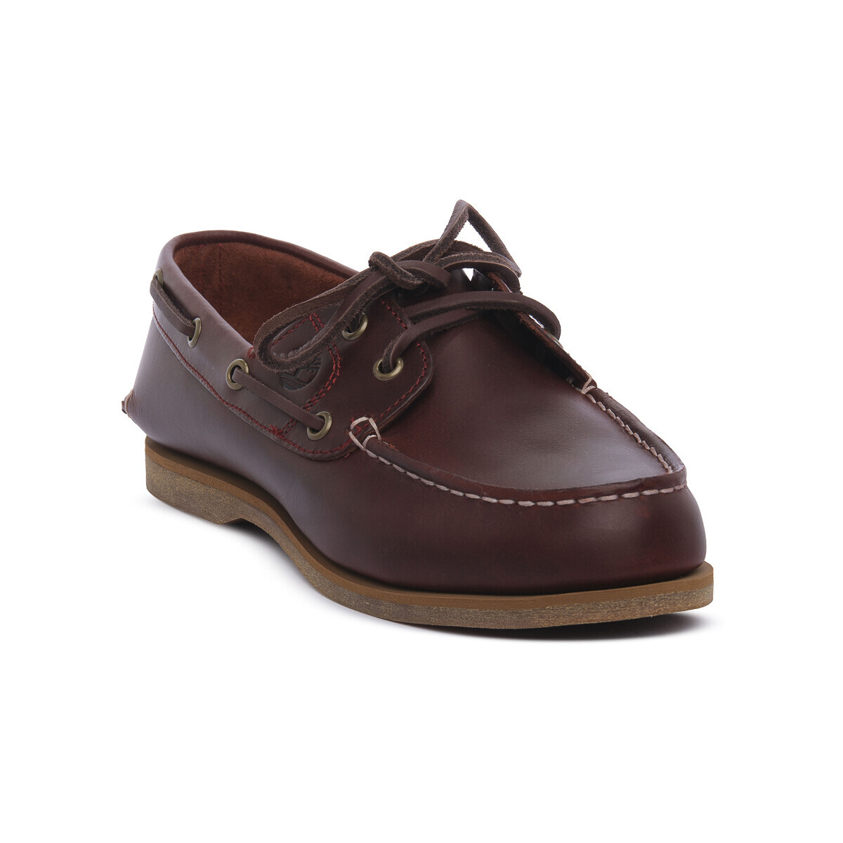 Timberland  BOAT 2 EYE BURGUNDY  Hnědá