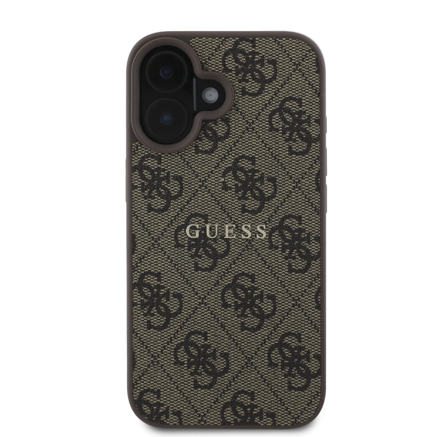 Zadní kryt Guess PU 4G Classic Logo MagSafe pro Apple iPhone 16 Plus, hnědá