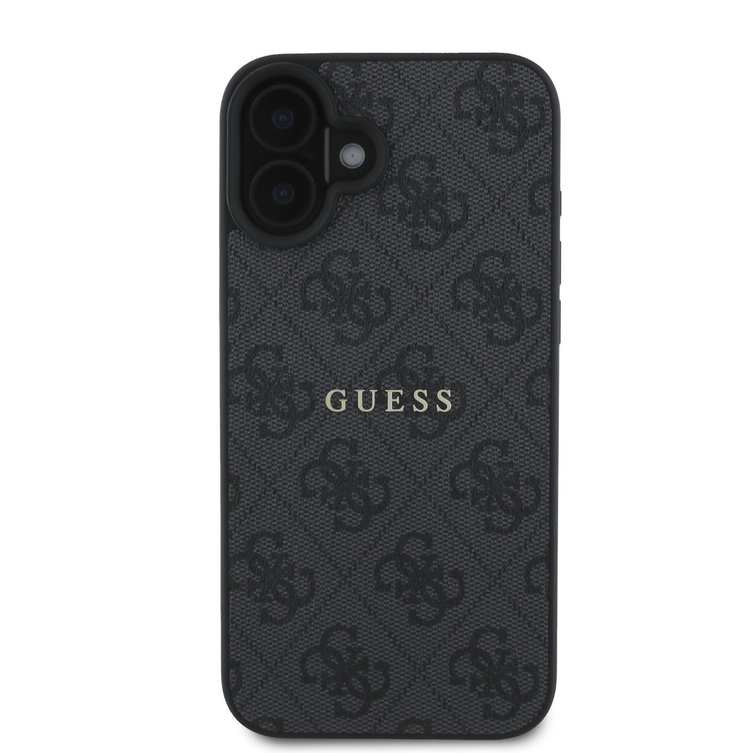 Zadní kryt Guess PU 4G Classic Logo MagSafe pro Apple iPhone 16 Plus, černá