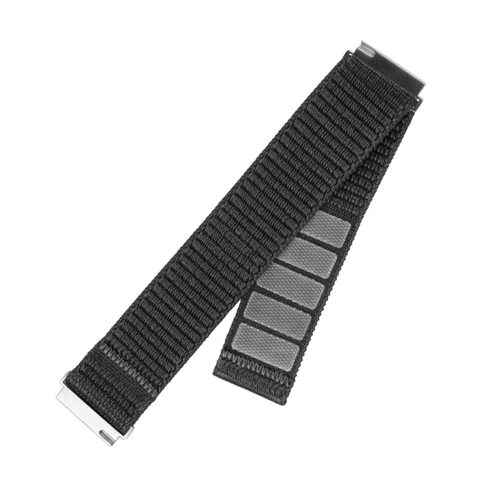 Nylonový řemínek FIXED Nylon Sporty Strap s Quick Release 18mm pro smartwatch, tmavě šedá