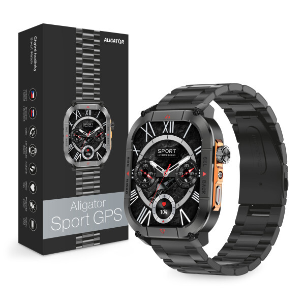 Aligator Watch Sport GPS černá