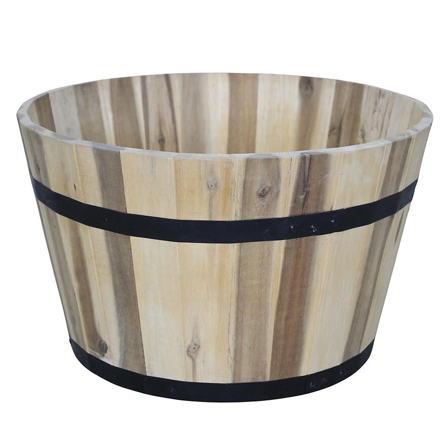 Dřevěný květináč z akátu