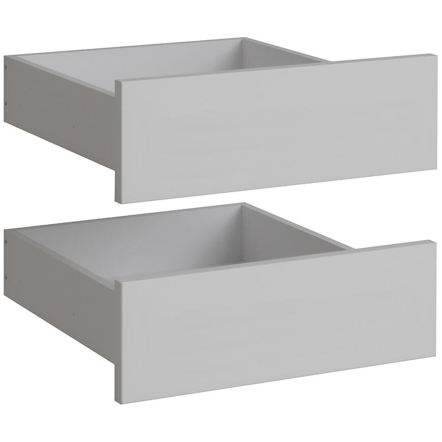 Sada zásuvek do šatní skříně Braga 2 (2 KS) platinovo šedá