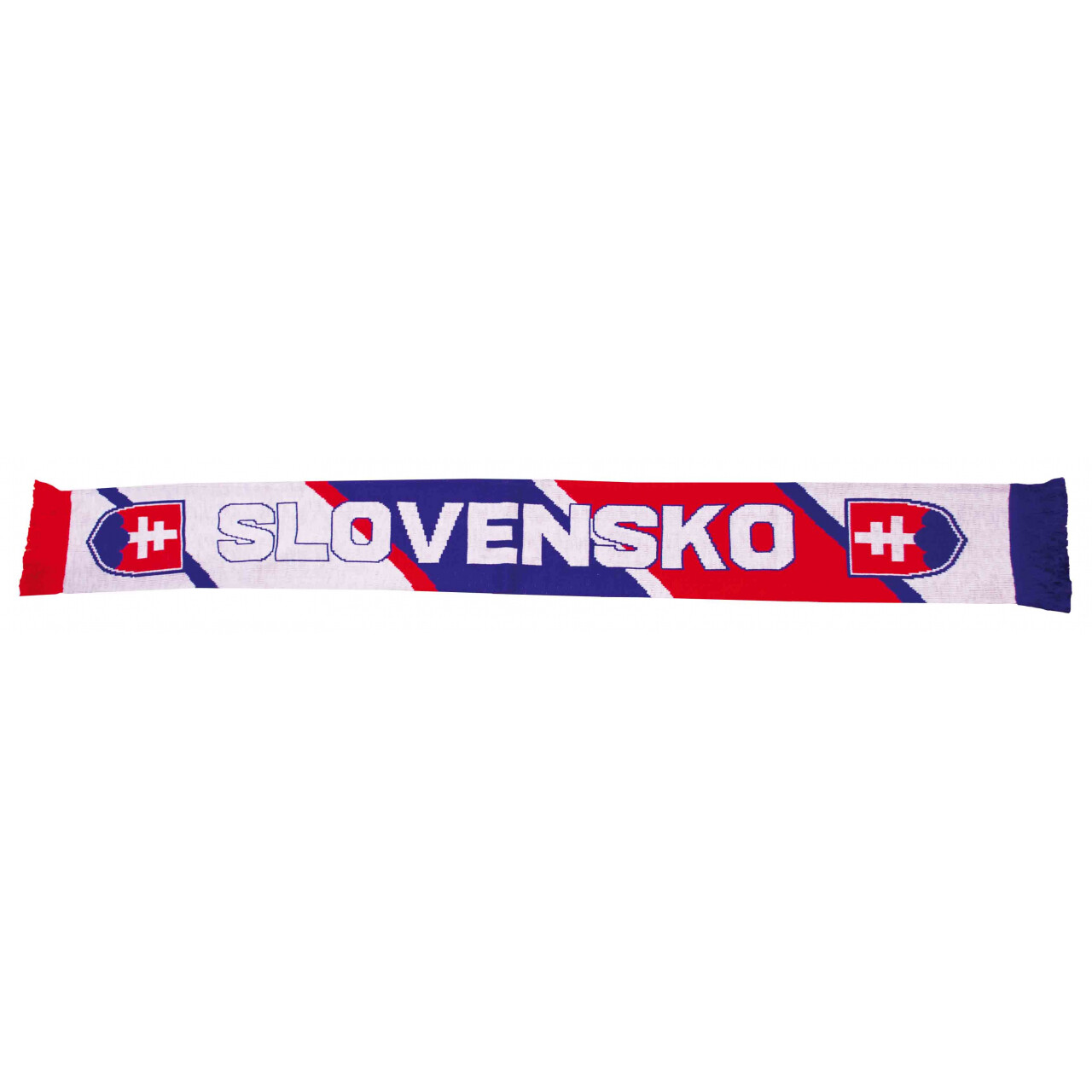 Šála pletená Slovensko se znakem - barevná