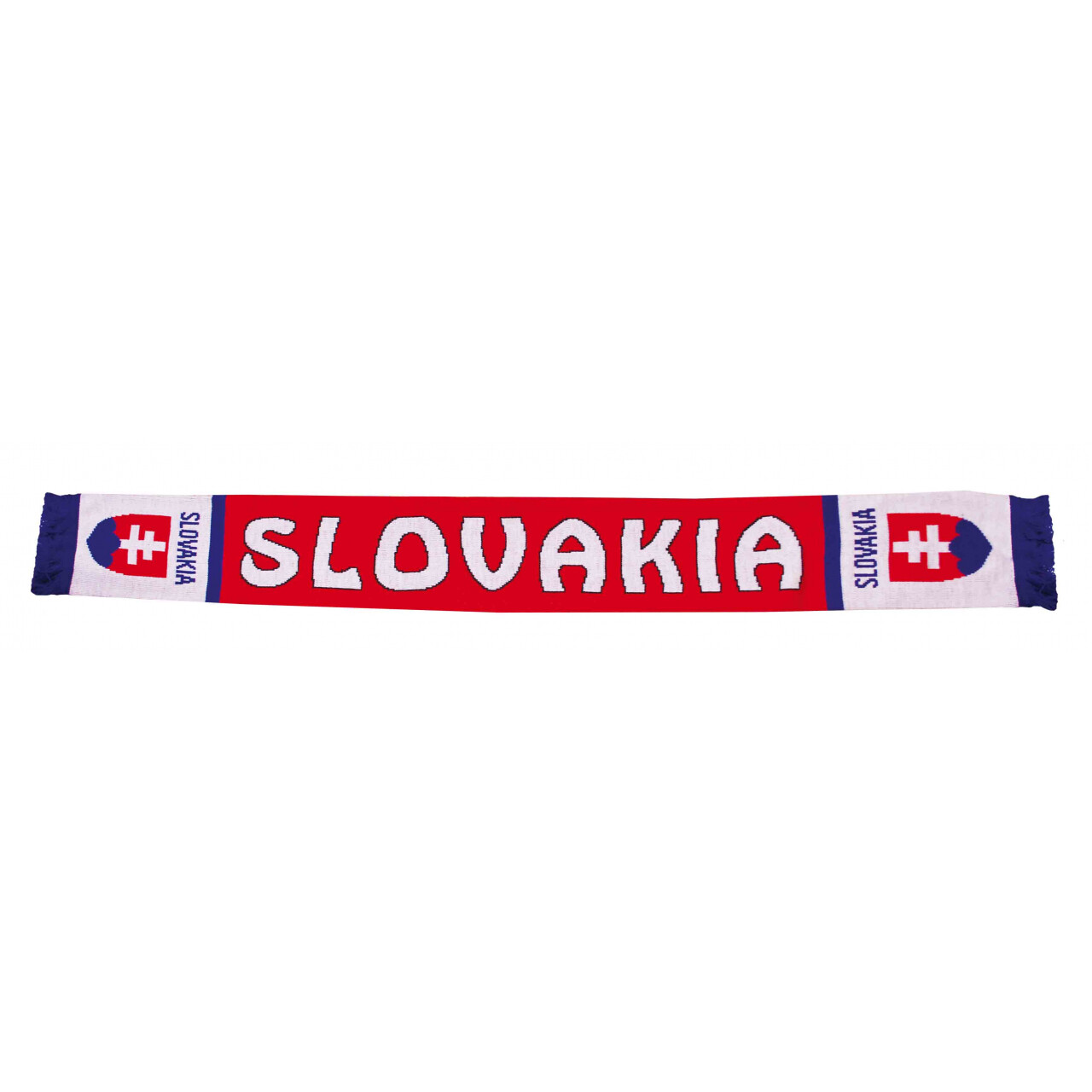 Šála pletená Slovensko s nápisem - barevná