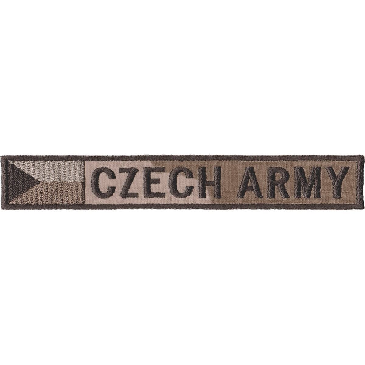 Nášivka CZECH ARMY s vlajkou na suchý zip - desert